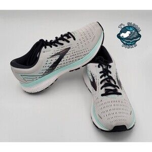 Brooks Ghost 13 Womens Running Shoes Grey Mint 1203381B073 Women's size 12